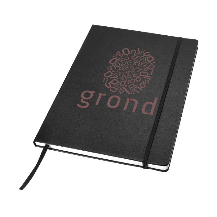 Libreta de calidad para ejecutivos color negro con logo Libreta de calidad para ejecutivos color negro con logo
