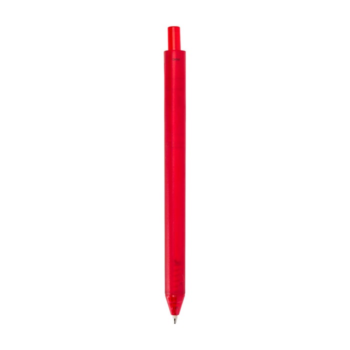 Libreta de plástico reciclado con bolígrafo con soporte tinta azul color rojo tercera vista trasera Libreta de plástico reciclado con bolígrafo con soporte tinta azul color rojo tercera vista trasera