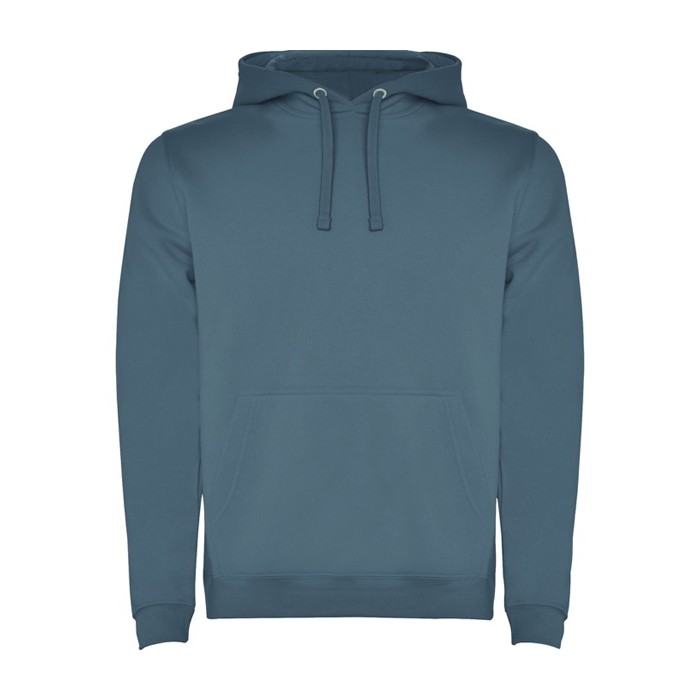 Sudadera de algodón y poliéster 280 g/m2 Roly Direct Urban color azul grisáceo segunda vista