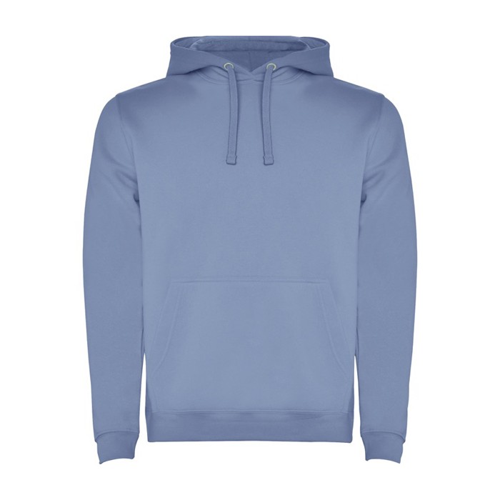 Sudadera de algodón y poliéster 280 g/m2 Roly Direct Urban color azul desteñido segunda vista