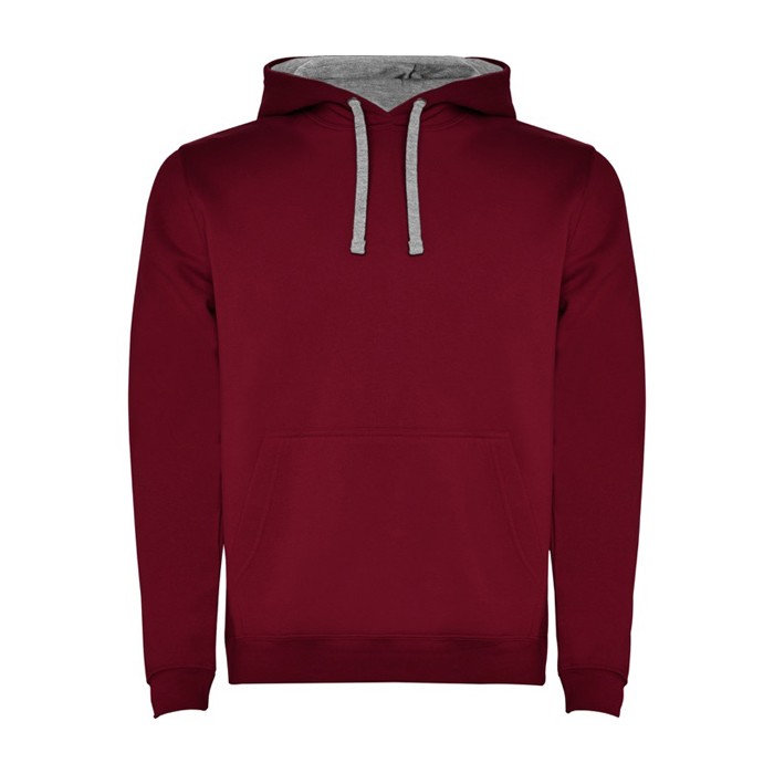 Sudadera de algodón y poliéster 280 g/m2 Roly Direct Urban color burdeos segunda vista