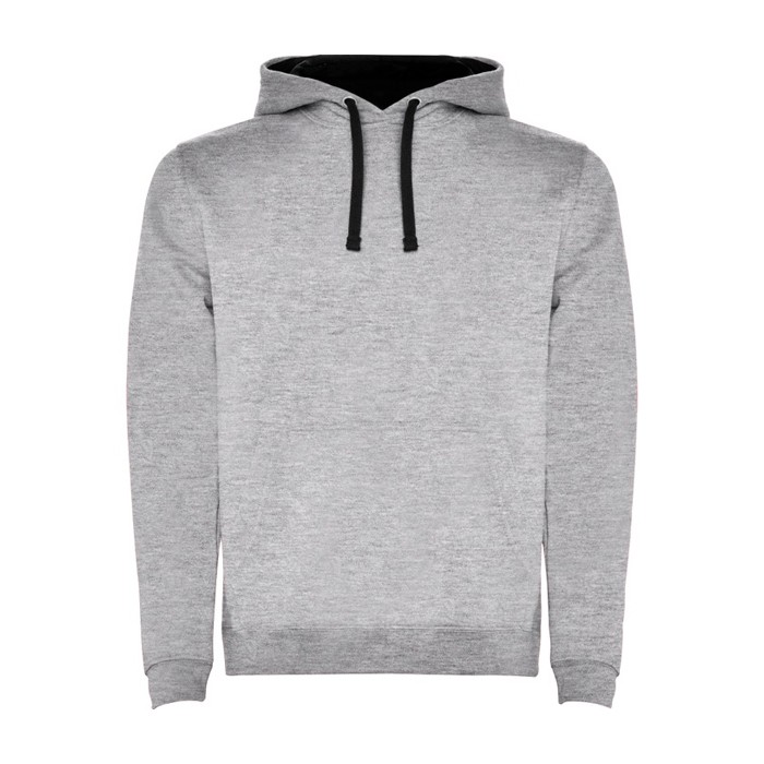 Sudadera de algodón y poliéster 280 g/m2 Roly Direct Urban color gris topo segunda vista