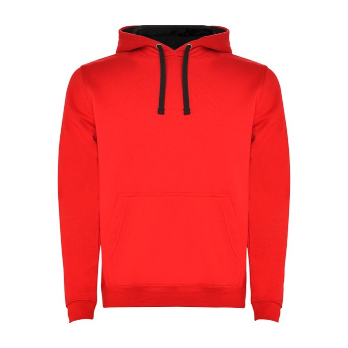 Sudadera de algodón y poliéster 280 g/m2 Roly Direct Urban color rojo oscuro segunda vista