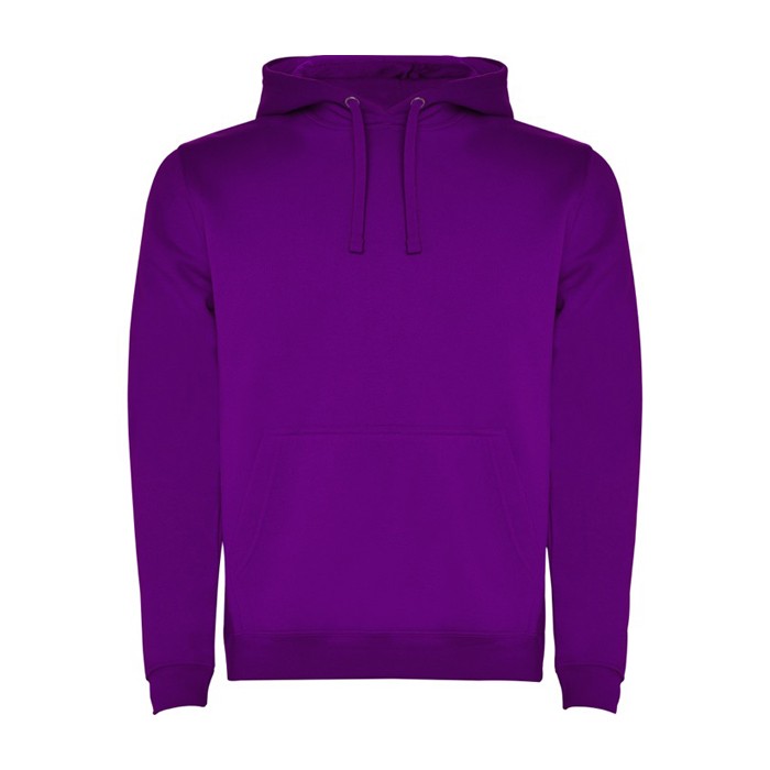 Sudadera de algodón y poliéster 280 g/m2 Roly Direct Urban color morado segunda vista