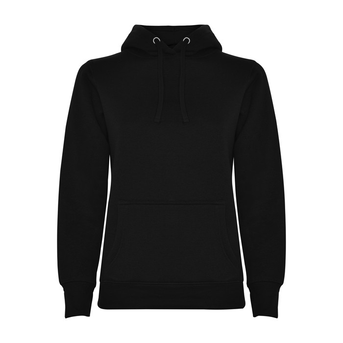 Sudadera de algodón y poliéster slim fit para mujer 280 g/m2 Roly Direct Urban color negro segunda vista Sudadera de algodón y poliéster slim fit para mujer 280 g/m2 Roly Direct Urban color negro segunda vista