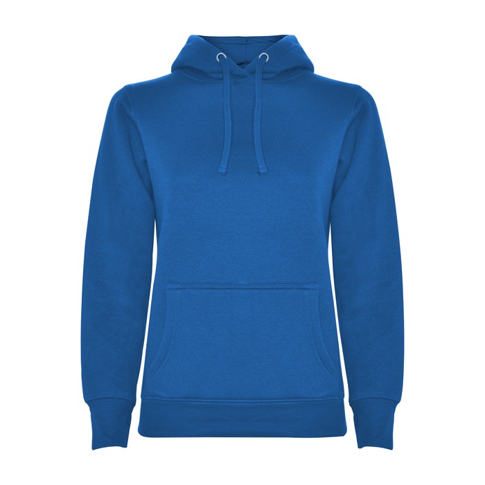 Sudadera de algodón y poliéster slim fit para mujer 280 g/m2 Roly Direct Urban color azul real segunda vista Sudadera de algodón y poliéster slim fit para mujer 280 g/m2 Roly Direct Urban color azul real segunda vista