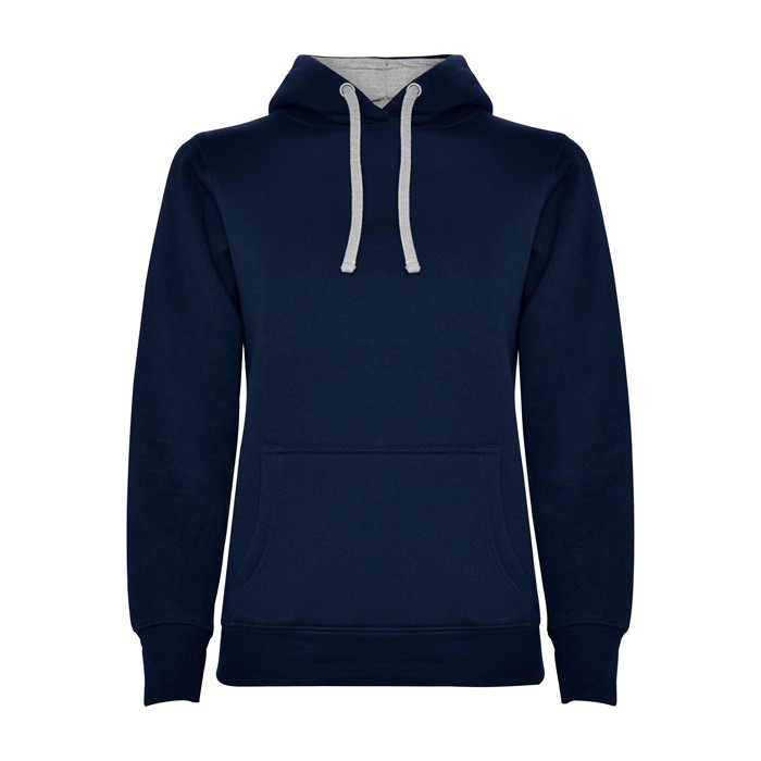Sudadera de algodón y poliéster slim fit para mujer 280 g/m2 Roly Direct Urban color azul oscuro segunda vista Sudadera de algodón y poliéster slim fit para mujer 280 g/m2 Roly Direct Urban color azul oscuro segunda vista