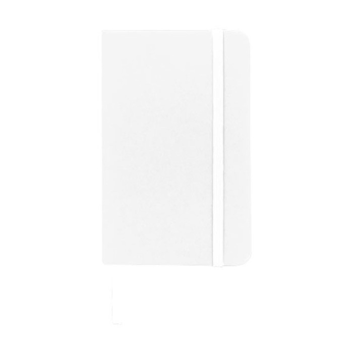 Cuadernos de bolsillo barato en color vivo A6 hojas a rayas Notes color blanco segunda vista frontal