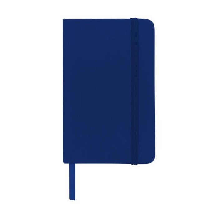 Cuadernos de bolsillo barato en color vivo A6 hojas a rayas Notes color azul marino segunda vista frontal