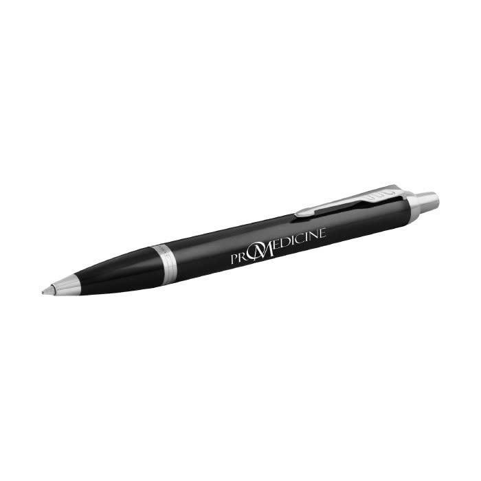 Bolígrafo bicolor con acabados metálicos color negro con logo Bolígrafo bicolor con acabados metálicos color negro con logo