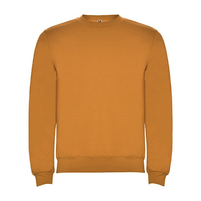 Jersey de algodón y poliéster con puños canalé 280 g/m2 Roly Direct Clasica color amarillo oscuro segunda vista