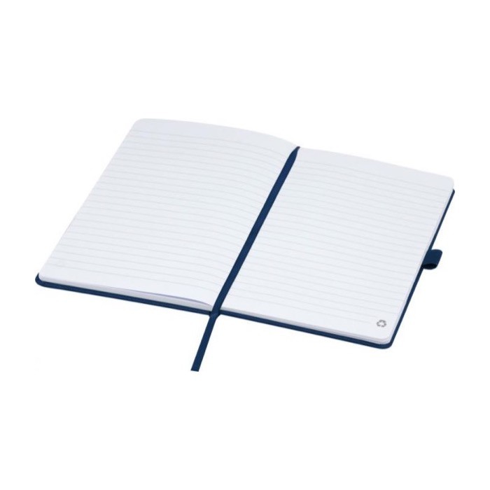 Libreta reciclada corporativa color azul marino vista detalle 1 Libreta reciclada corporativa color azul marino vista detalle 1
