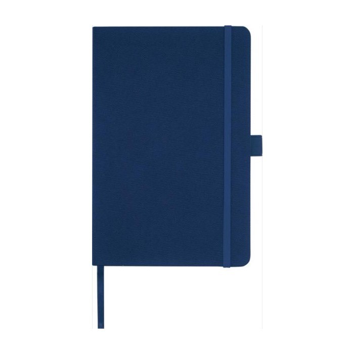 Libreta reciclada corporativa color azul marino segunda vista frontal Libreta reciclada corporativa color azul marino segunda vista frontal