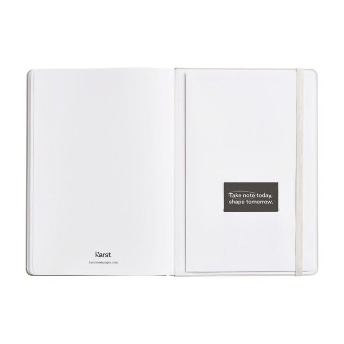 Cuaderno de tapa dura papel impermeable color blanco roto segunda vista Cuaderno de tapa dura papel impermeable color blanco roto segunda vista