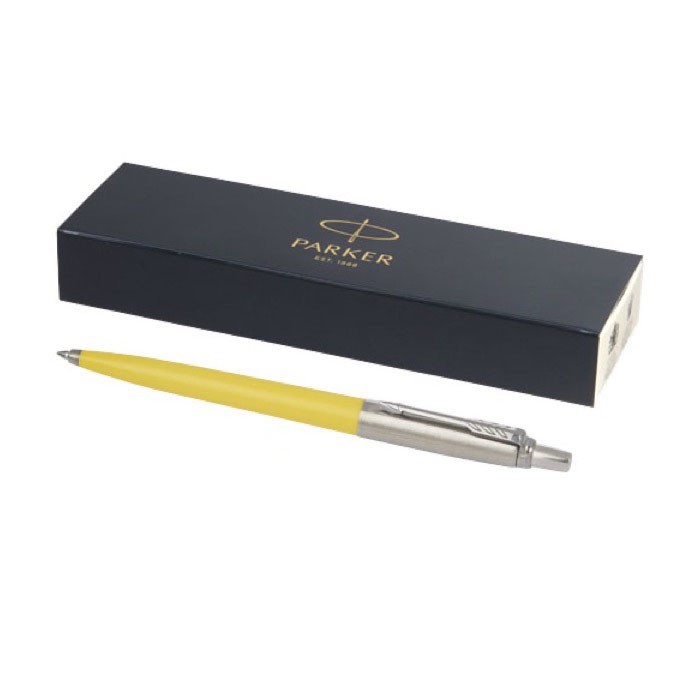 Bolígrafo ecológico con recarga incluida tinta negra Parker Jotter color amarillo Bolígrafo ecológico con recarga incluida tinta negra Parker Jotter color amarillo