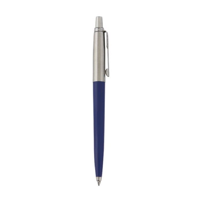 Bolígrafo ecológico con recarga incluida tinta negra Parker Jotter color azul marino segunda vista lateral Bolígrafo ecológico con recarga incluida tinta negra Parker Jotter color azul marino segunda vista lateral