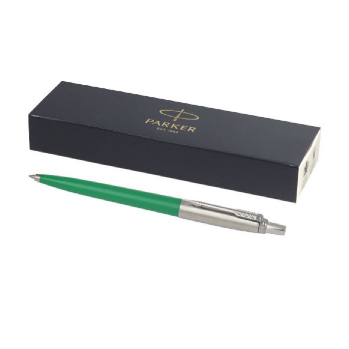 Bolígrafo ecológico con recarga incluida tinta negra Parker Jotter color verde Bolígrafo ecológico con recarga incluida tinta negra Parker Jotter color verde