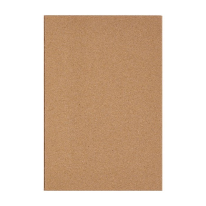 Libreta ecológica con bolígrafo incorporado hojas a rayas color azul marino segunda vista con caja Libreta ecológica con bolígrafo incorporado hojas a rayas color azul marino segunda vista con caja