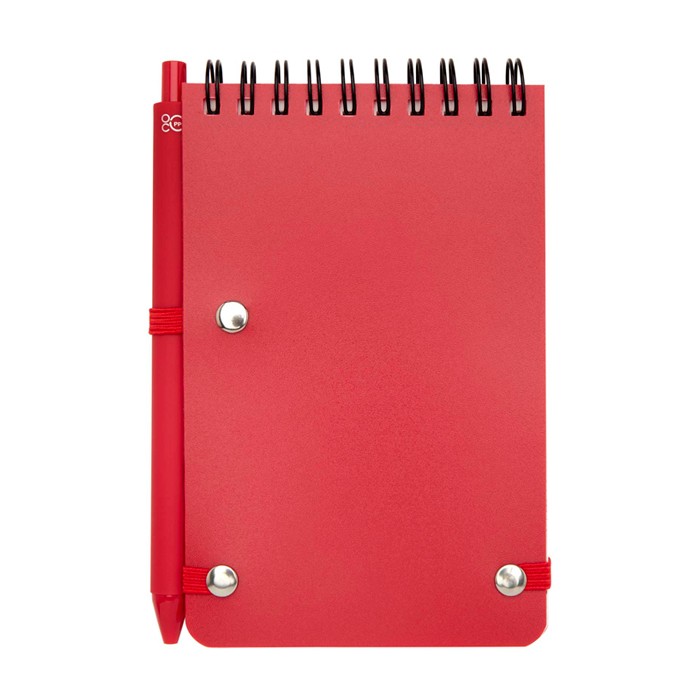 Libreta de tapa oceánica de plástico reciclado A6 hojas a rayas segunda vista trasera Libreta de tapa oceánica de plástico reciclado A6 hojas a rayas segunda vista trasera