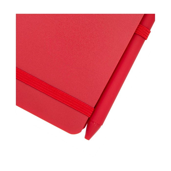 Libreta de tapa oceánica de plástico reciclado A6 hojas a rayas vista detalle 1 Libreta de tapa oceánica de plástico reciclado A6 hojas a rayas vista detalle 1