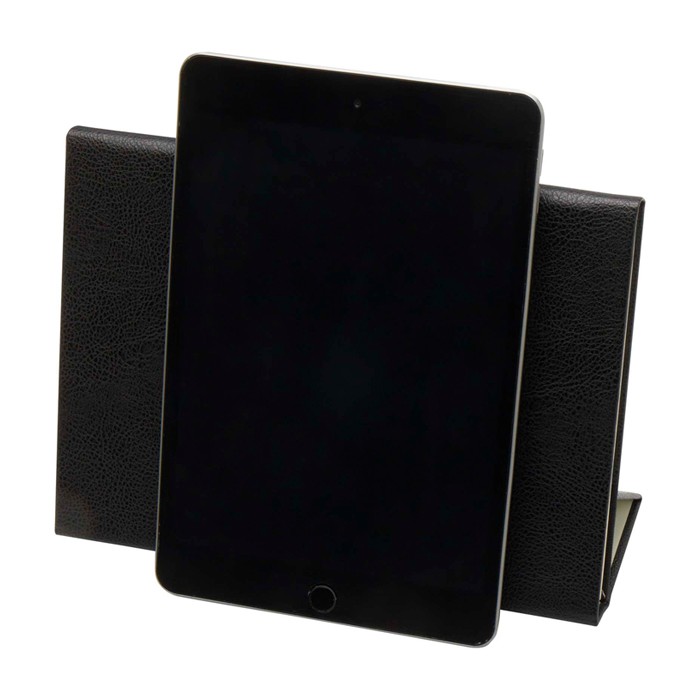 Libreta de tapa dura de plástico reciclado A5 hojas a rayas color negro quinta vista