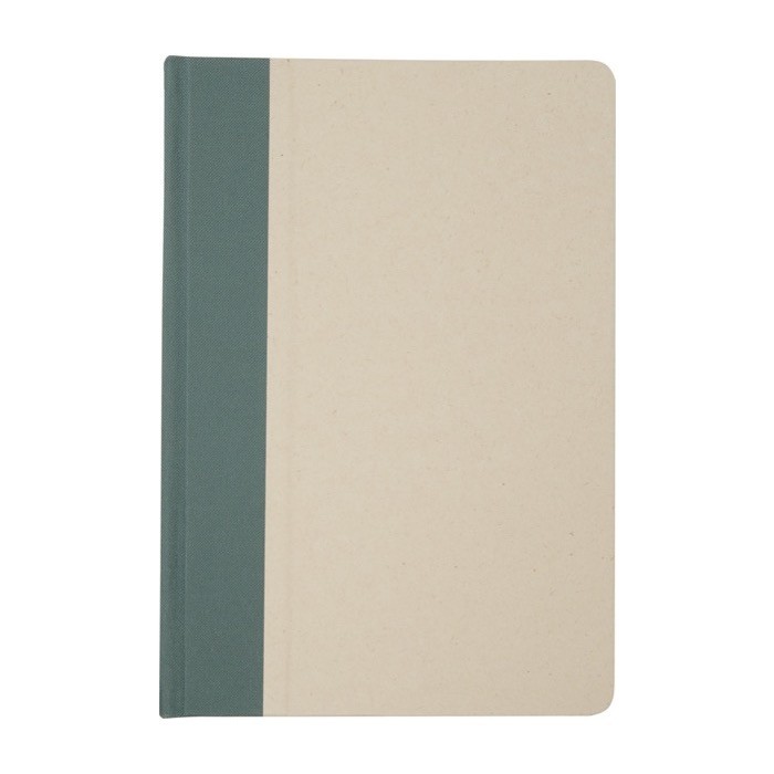 Libreta con tapa dura de plástico de caña de azúcar A5 hojas a rayas color verde pastel segunda vista frontal Libreta con tapa dura de plástico de caña de azúcar A5 hojas a rayas color verde pastel segunda vista frontal