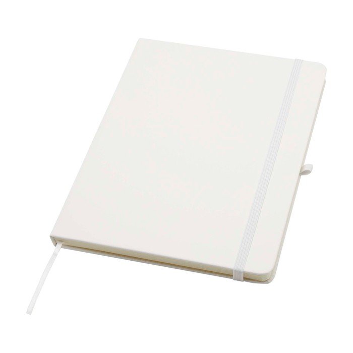 Cuaderno con esquinas redondeadas y tapa suave A5 hojas a rayas color blanco Cuaderno con esquinas redondeadas y tapa suave A5 hojas a rayas color blanco