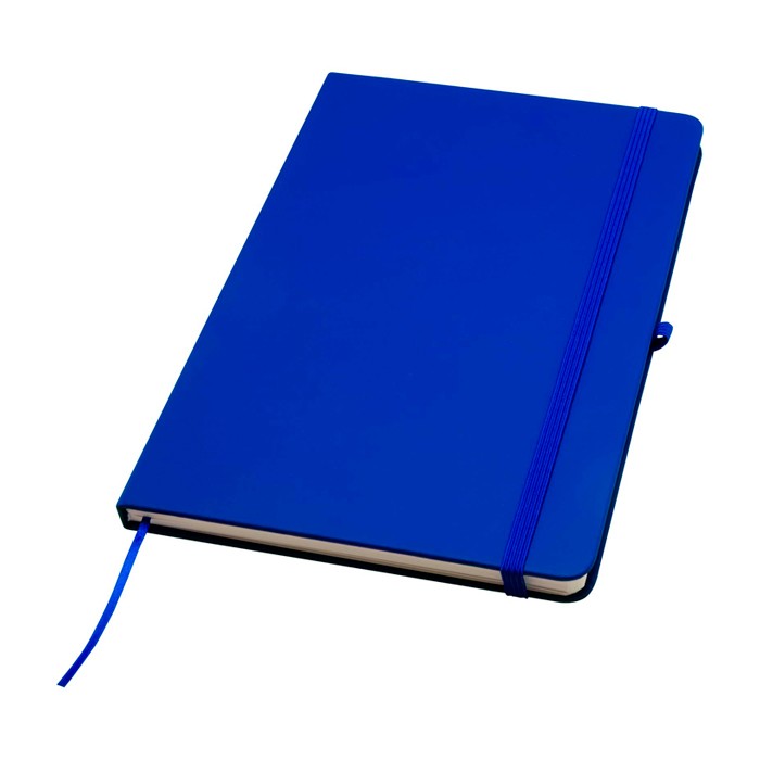 Cuaderno con esquinas redondeadas y tapa suave A5 hojas a rayas color azul real Cuaderno con esquinas redondeadas y tapa suave A5 hojas a rayas color azul real