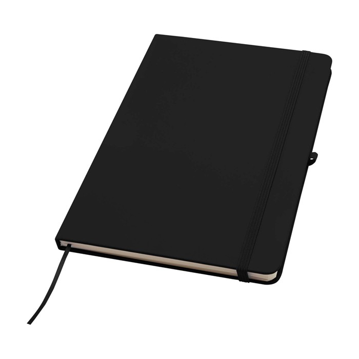Cuaderno con esquinas redondeadas y tapa suave A5 hojas a rayas color negro Cuaderno con esquinas redondeadas y tapa suave A5 hojas a rayas color negro