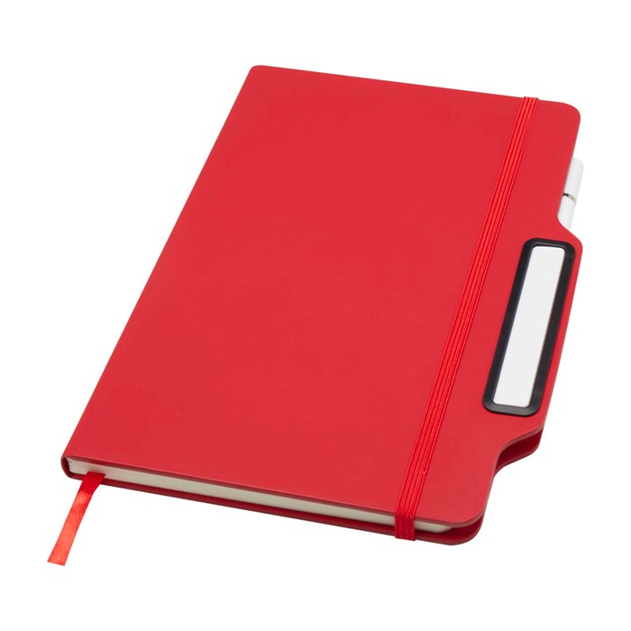 Libreta con orificio para móvil con tapa dura A5 hojas a rayas color rojo Libreta con orificio para móvil con tapa dura A5 hojas a rayas color rojo