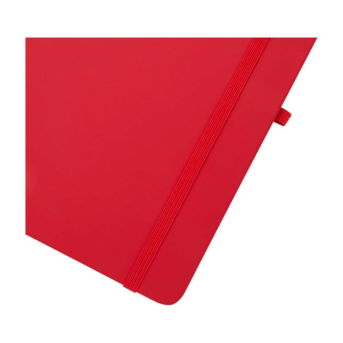 Libreta con orificio para móvil con tapa dura A5 hojas a rayas color rojo vista detalle 1 Libreta con orificio para móvil con tapa dura A5 hojas a rayas color rojo vista detalle 1