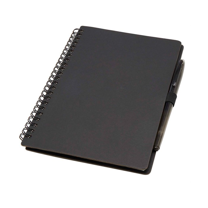 Libreta de tapa dura reutilizable con bolígrafo tinta negra color negro Libreta de tapa dura reutilizable con bolígrafo tinta negra color negro