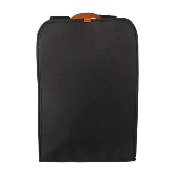 Mochila para portátil impermeable con asa y tira magnética de PU 15'' color negro séptima vista Mochila para portátil impermeable con asa y tira magnética de PU 15'' color negro séptima vista