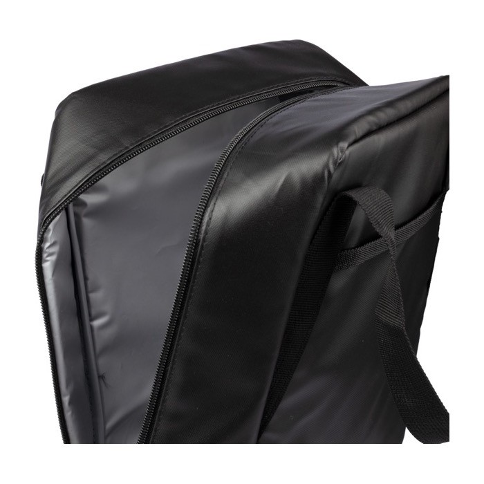 Bolsa térmica de poliéster con asas cortas para transporte color negro séptima vista