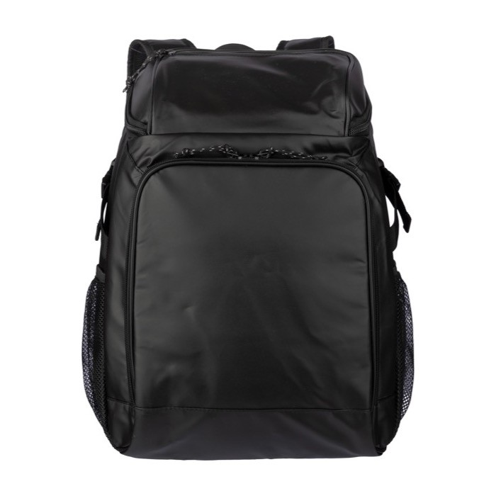 Mochila nevera de poliéster y PU de varios bolsillos y compartimientos color negro tercera vista