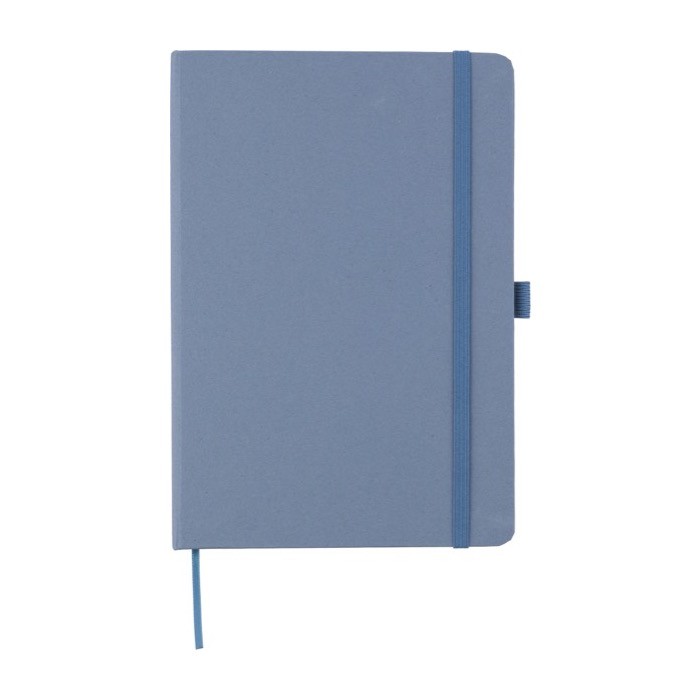 Libreta de cartón y residuos biológicos de 80 hojas a rayas A5 color azul quinta vista Libreta de cartón y residuos biológicos de 80 hojas a rayas A5 color azul quinta vista