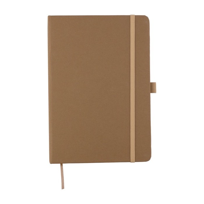 Libreta de cartón y residuos biológicos de 80 hojas a rayas A5 color marrón primera vista Libreta de cartón y residuos biológicos de 80 hojas a rayas A5 color marrón primera vista