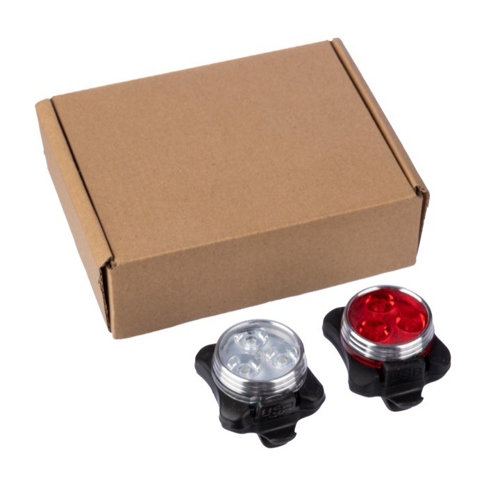 Luces recargables con 3 luces LED y 4 modos de iluminación para bici séptima vista Luces recargables con 3 luces LED y 4 modos de iluminación para bici séptima vista