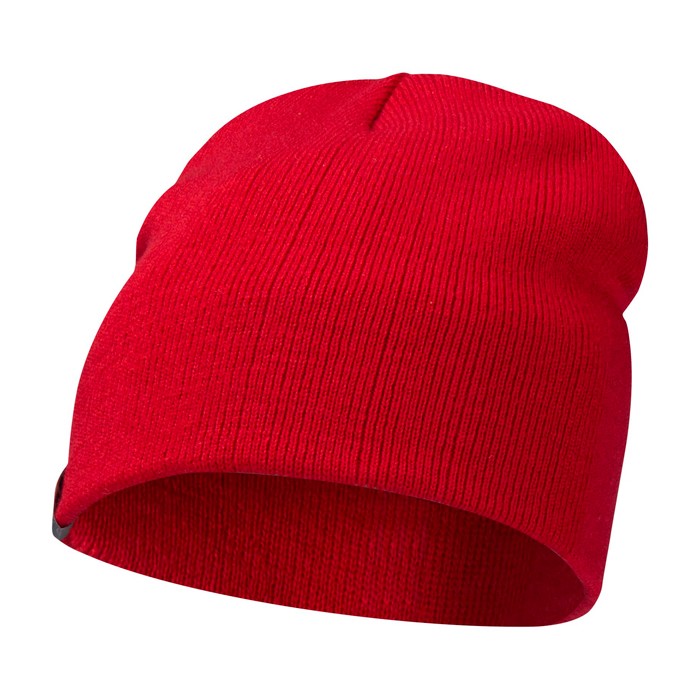 Gorro versátil de punto canalé ideal para climas fríos Elevate™ color rojo