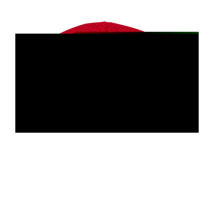 Gorro versátil de punto canalé ideal para climas fríos Elevate™ color rojo segunda vista frontal