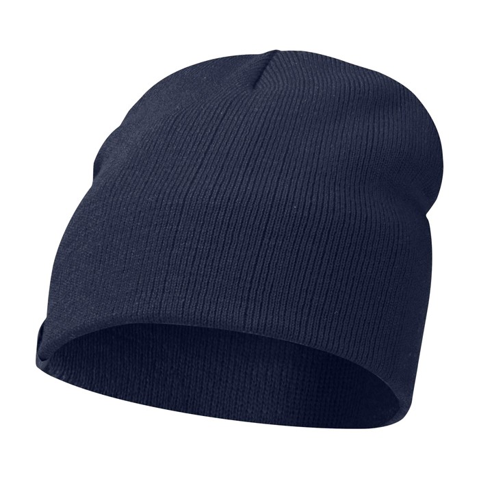 Gorro versátil de punto canalé ideal para climas fríos Elevate™ color azul marino