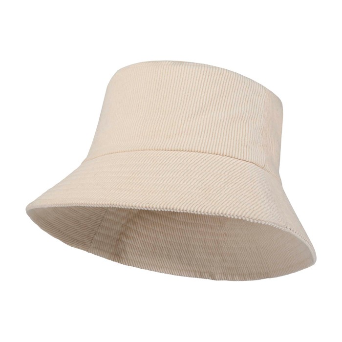 Sombrero para el sol de pana reciclada y algodón 280 g/m2 color arena