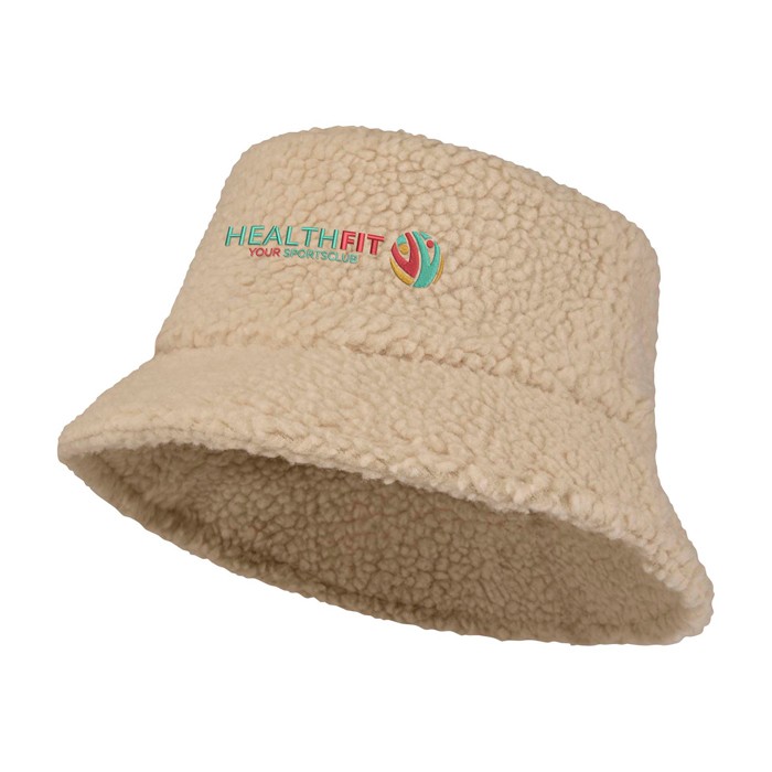 Sombrero de pescador hecho de sherpa que ofrece calidez y ligereza color marfil