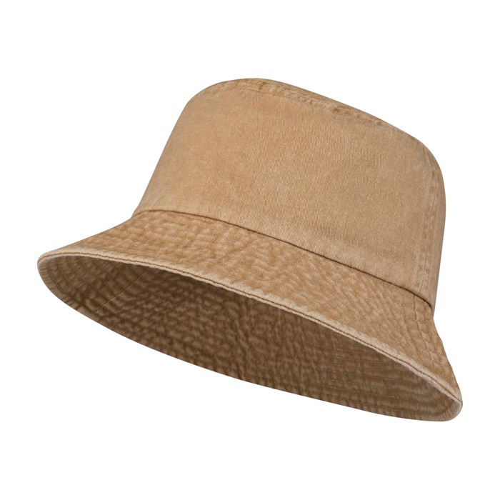 Sombrero tipo bob de algodón lavado con diseño atemporal 245 g/m2 color marfil