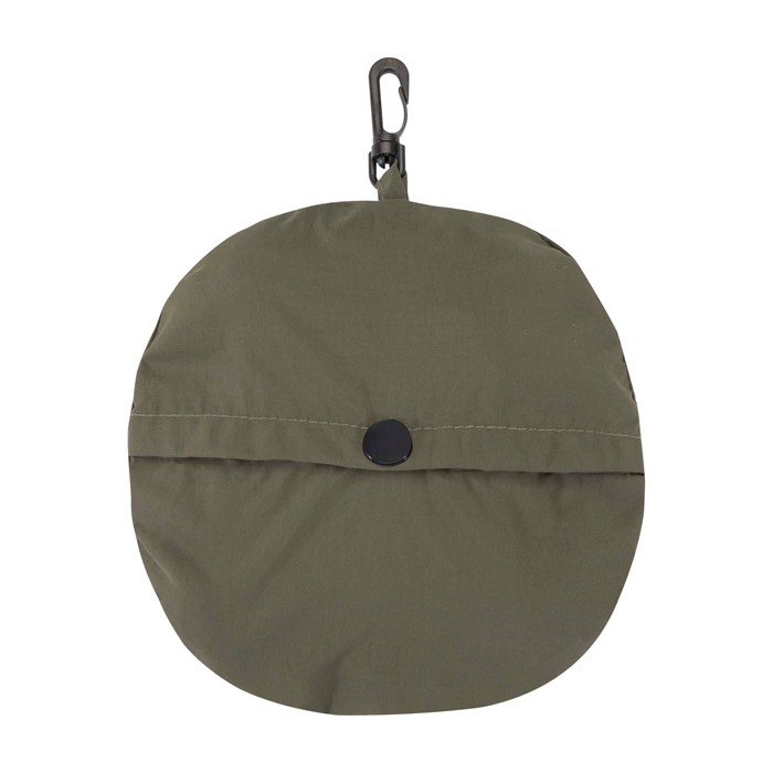 Sombrero tipo bob de nailon con diseño plegable 100 g/m2 color verde oscuro segunda vista