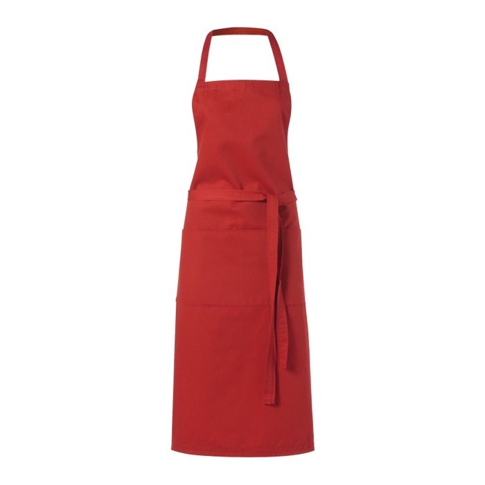 Delantal de cocina personalizado 240 g/m2 color rojo Delantal de cocina personalizado 240 g/m2 color rojo