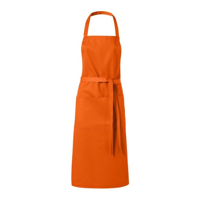 Delantal de cocina personalizado 240 g/m2 color naranja Delantal de cocina personalizado 240 g/m2 color naranja