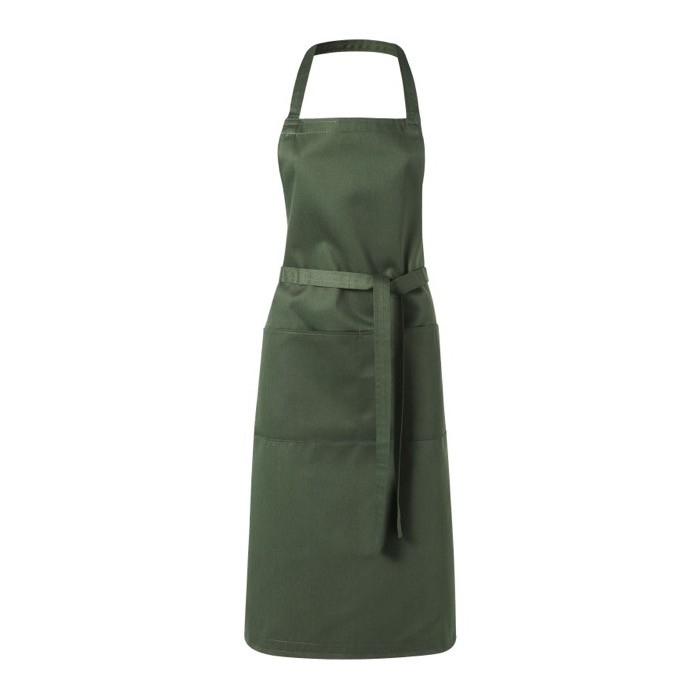 Delantal de cocina personalizado 240 g/m2 color verde oscuro Delantal de cocina personalizado 240 g/m2 color verde oscuro