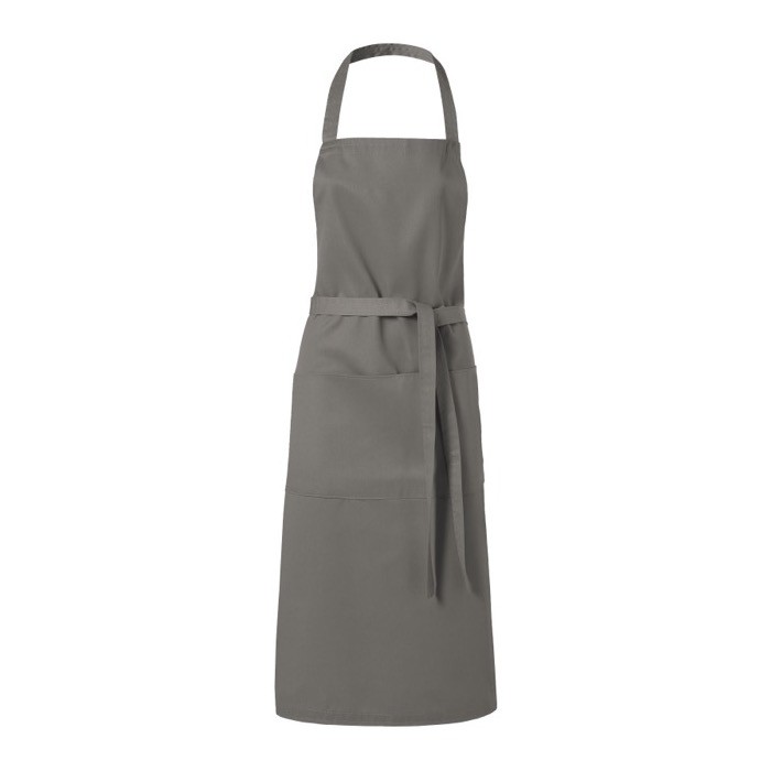 Delantal de cocina personalizado 240 g/m2 color gris Delantal de cocina personalizado 240 g/m2 color gris