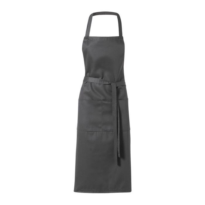 Delantal de cocina personalizado 240 g/m2 color gris oscuro Delantal de cocina personalizado 240 g/m2 color gris oscuro